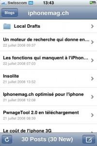 iphone - wordpress - edit - printscreen