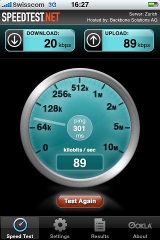 speedtest - iphone - application