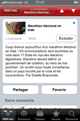 jukebox - rsr - application - radio suisse romande - iphone