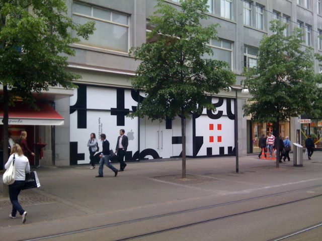 apple - zurich - facade - ouverture - prochaine