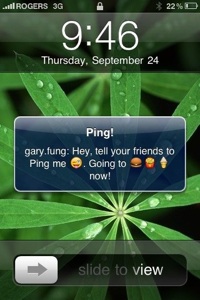 ping - iphone